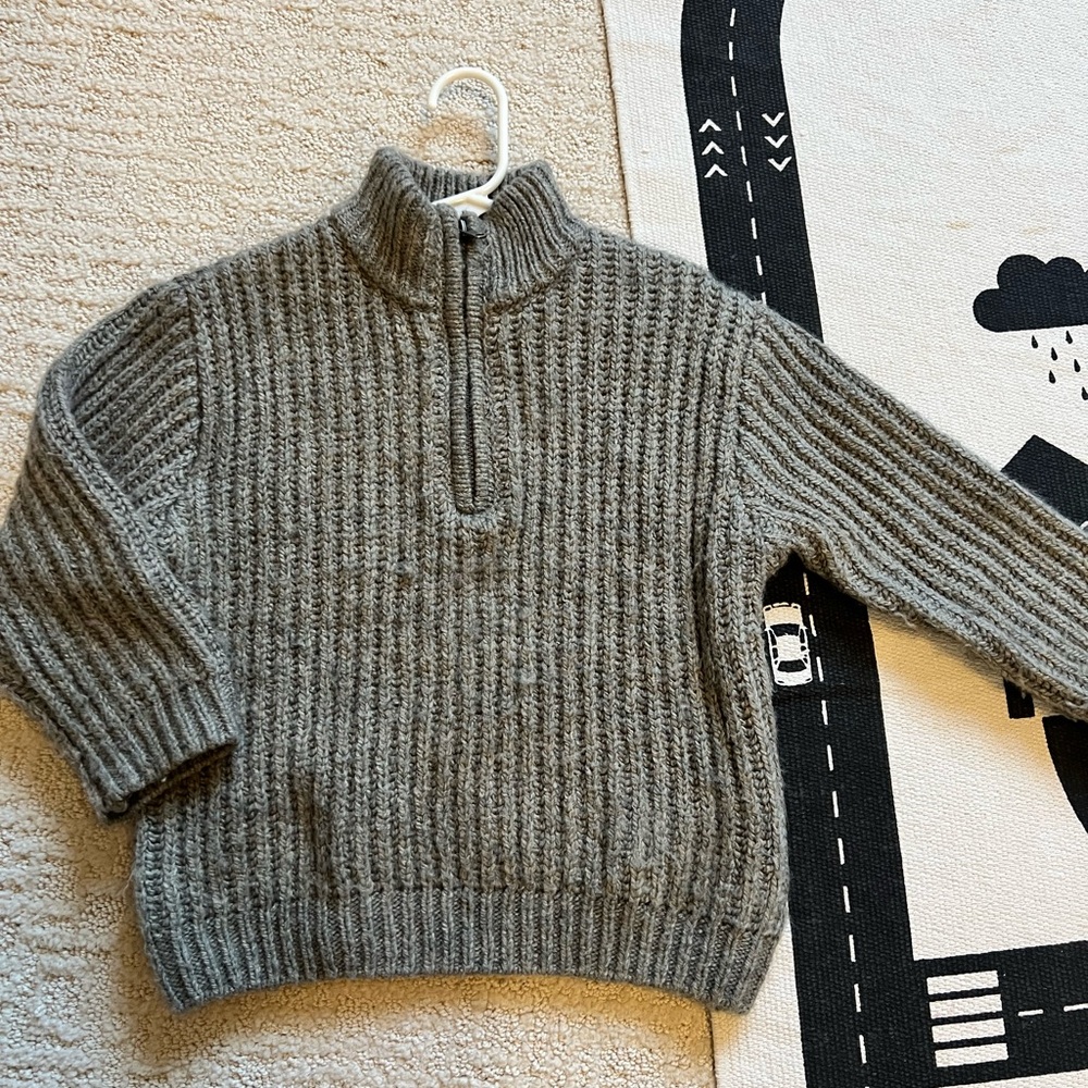 Zara Boys Chunky Knit Sweater - Size 3-4 Years (104 cm)